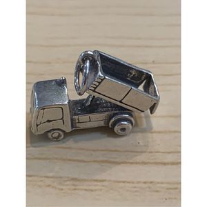 .925 Dump Truck Sterling Silver Jewelry Charm #transportation